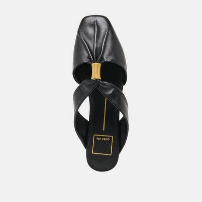 Franey Black Leather Flats | Dolce Vita Exclusive