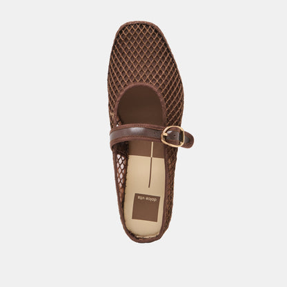 Milie Chocolate Woven Mesh Flats | Dolce Vita Smart Buy