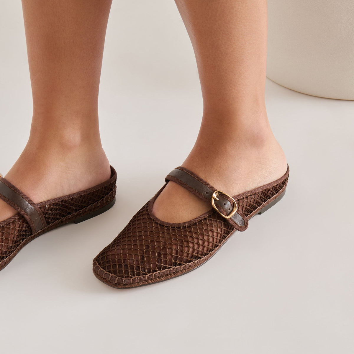 Milie Chocolate Woven Mesh Flats | Dolce Vita Smart Buy