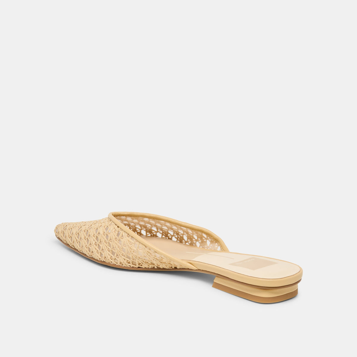 Elm Natural Cross Hatch Raffia Flats | Dolce Vita Value