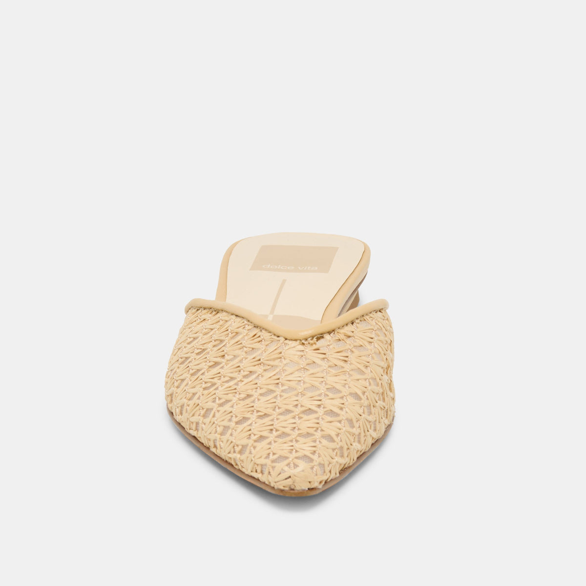 Elm Natural Cross Hatch Raffia Flats | Dolce Vita Value