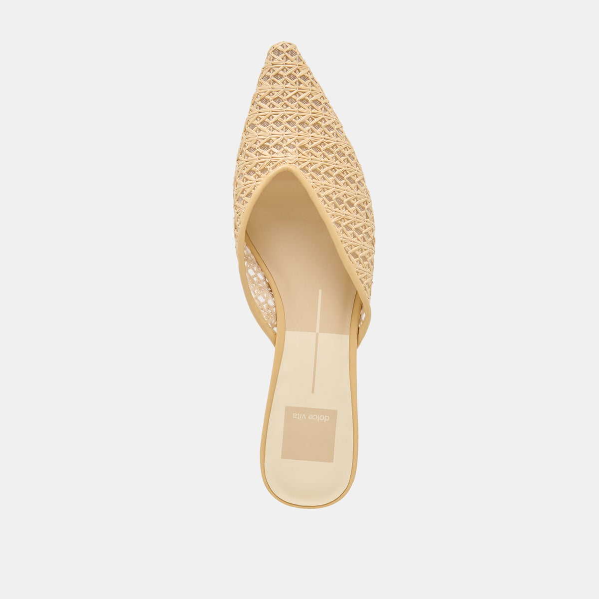 Elm Natural Cross Hatch Raffia Flats | Dolce Vita Value
