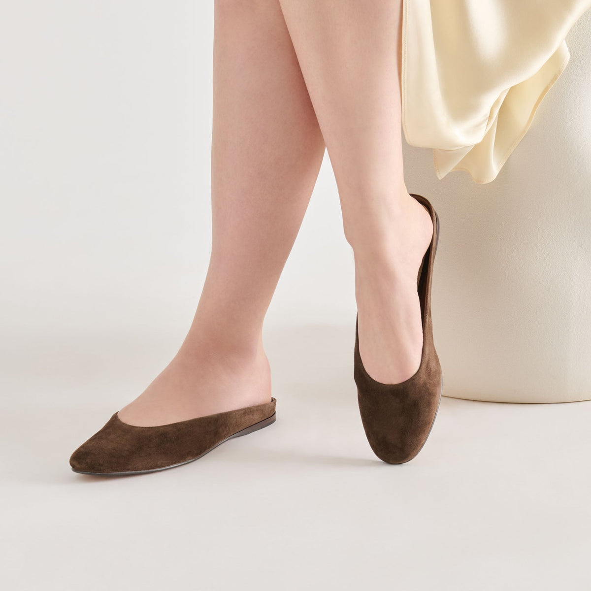 Eila Dk Brown Suede Flats | Dolce Vita Classic