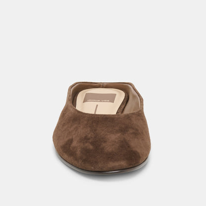 Eila Dk Brown Suede Flats | Dolce Vita Classic