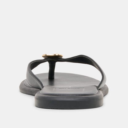 Jaina Black Leather Sandals | Dolce Vita Exclusive