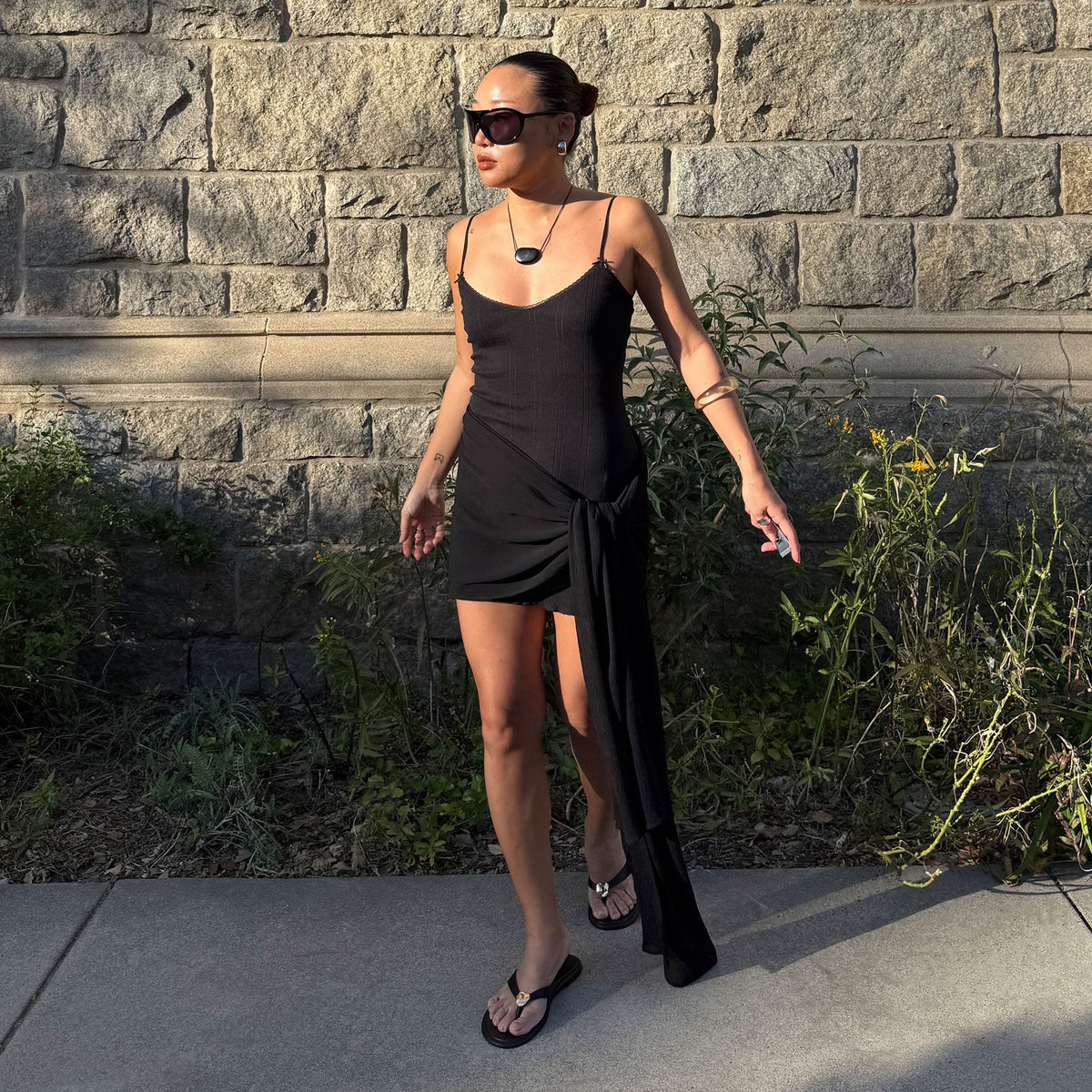 Jaina Black Leather Sandals | Dolce Vita Exclusive