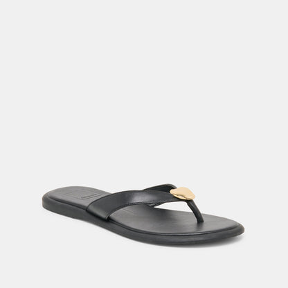 Jaina Black Leather Sandals | Dolce Vita Exclusive