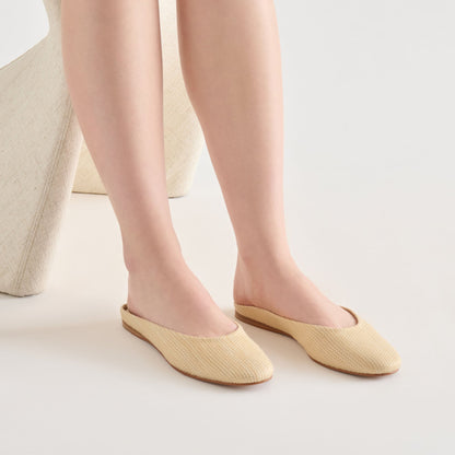 Eila Lt Natural Raffia Flats | Dolce Vita Recommended