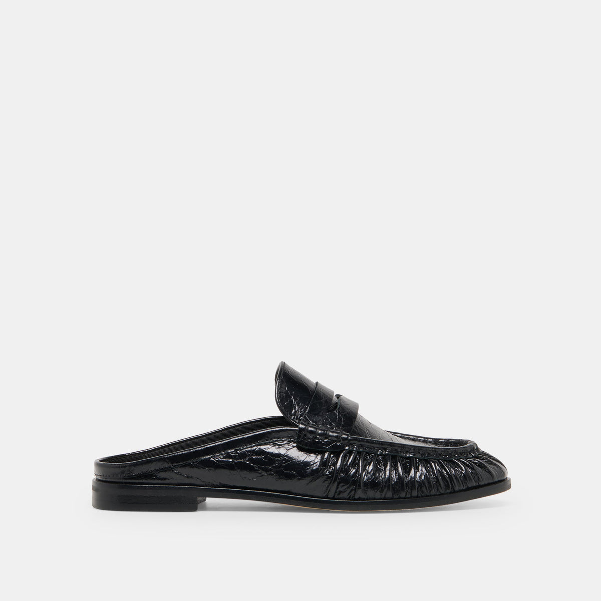 BETZY Midnight Crinkle Patent Closed-Toe Slip-On Loafers | Dolce Vita Discount