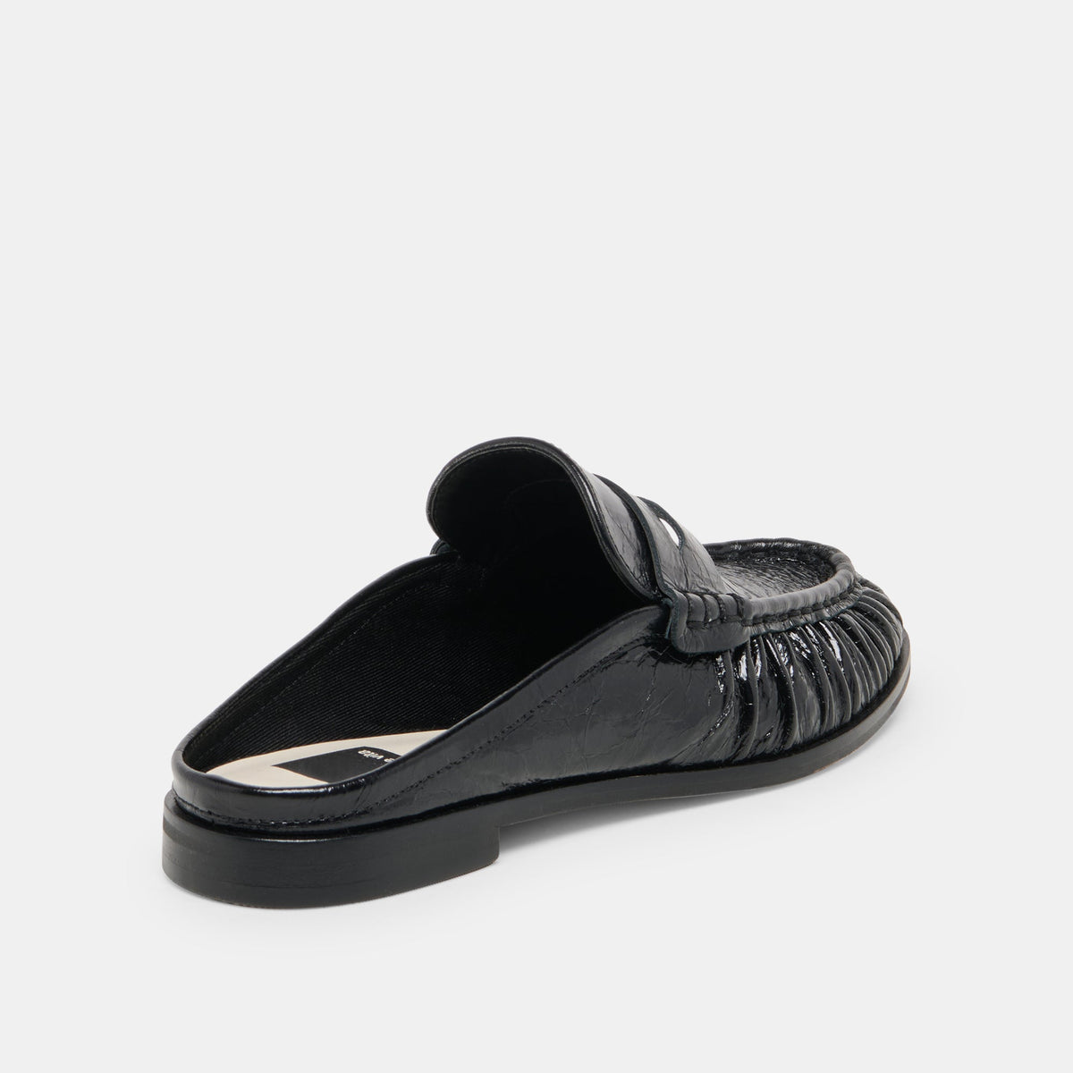 BETZY Midnight Crinkle Patent Closed-Toe Slip-On Loafers | Dolce Vita Discount