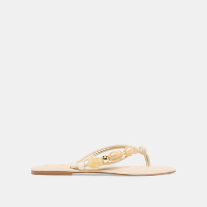 Cely Ivory Leather Sandals | Dolce Vita Latest