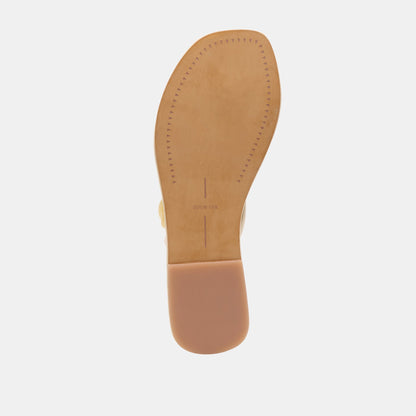 Cely Ivory Leather Sandals | Dolce Vita Latest