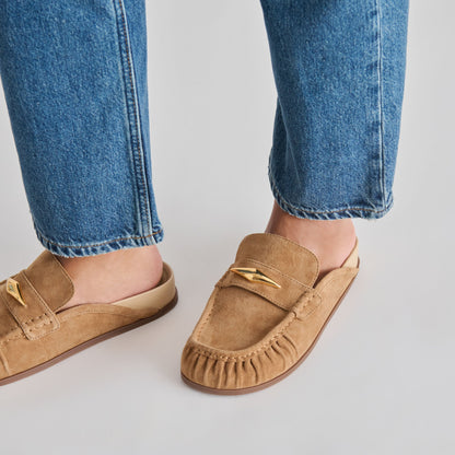Jodero Lt Brown Suede Flats | Dolce Vita Great Value