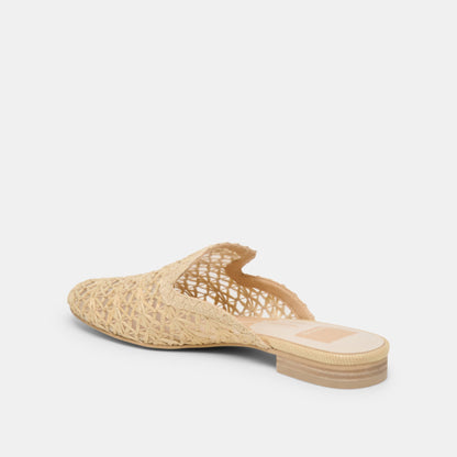 Kirt Lt Natural Cross Hatch Raffia Flats | Dolce Vita Popular