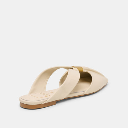 Franey White Leather Flats | Dolce Vita Latest