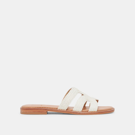 EMON SANDALS WHITE RAFFIA
 – Dolce Vita | Dolce Vita Latest