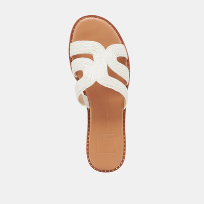 EMON SANDALS WHITE RAFFIA
 – Dolce Vita | Dolce Vita Latest