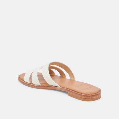 EMON SANDALS WHITE RAFFIA
 – Dolce Vita | Dolce Vita Latest
