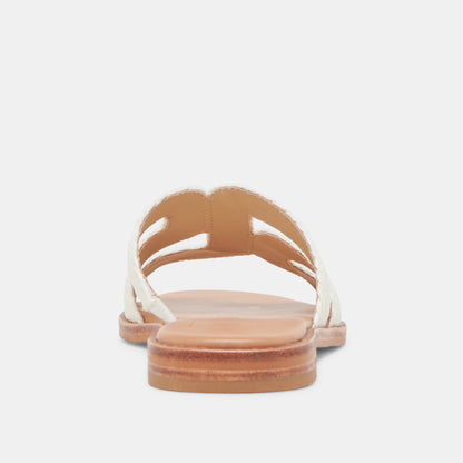 EMON SANDALS WHITE RAFFIA
 – Dolce Vita | Dolce Vita Latest