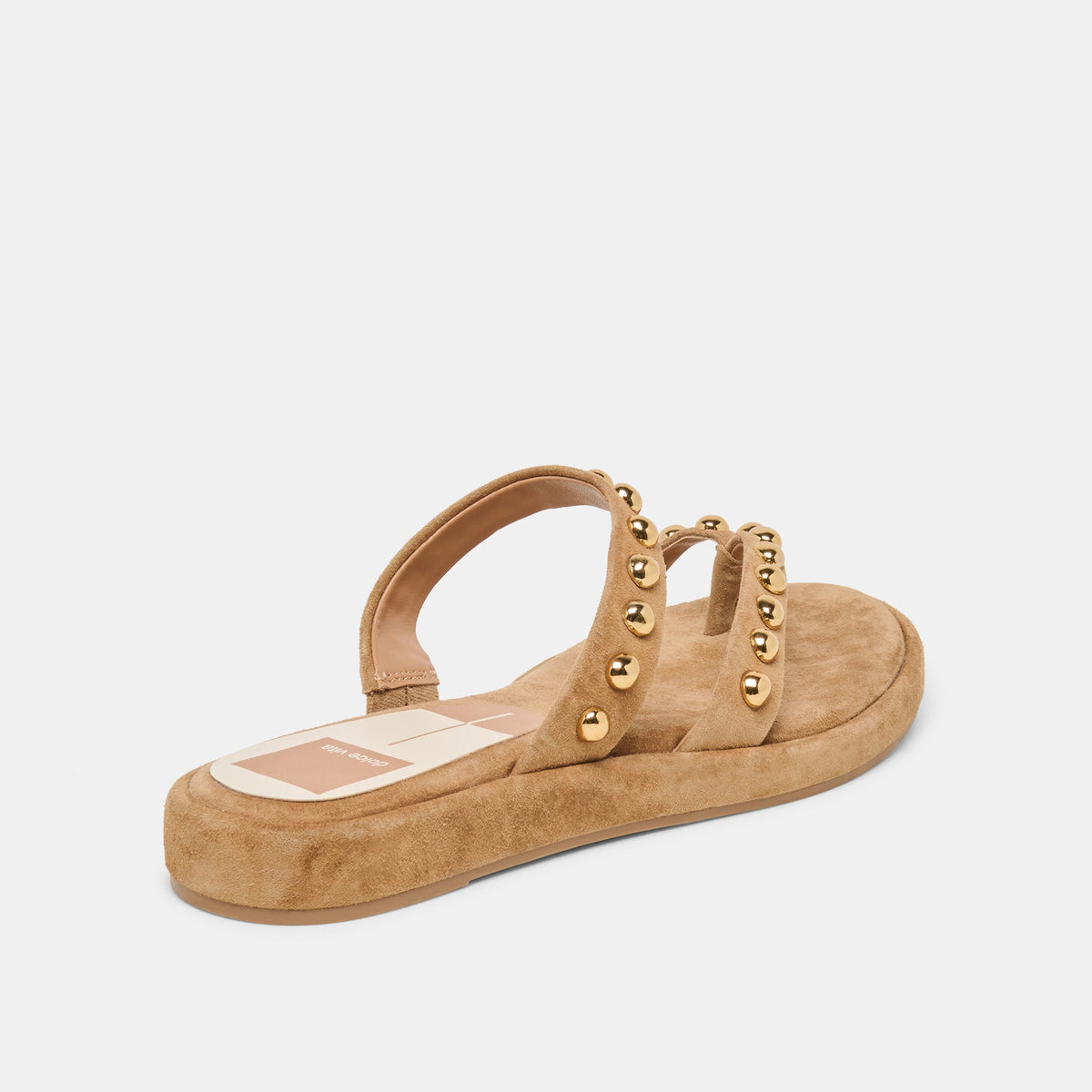 Amary Stud Lt Brown Suede Sandals | Dolce Vita Popular
