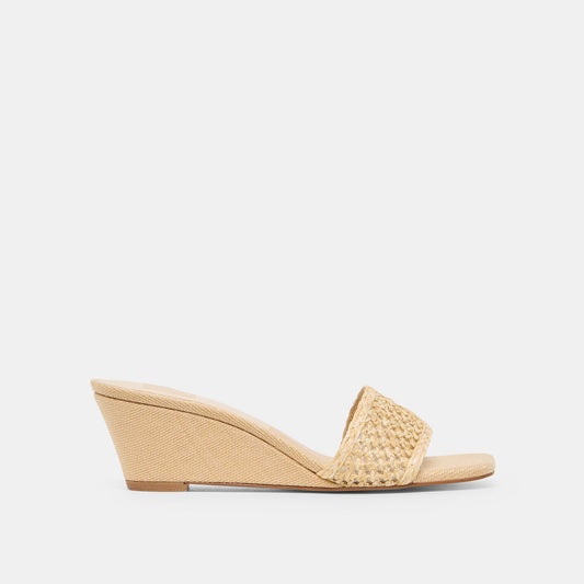Qaily Lt Natural Raffia Wedges | Dolce Vita Featured