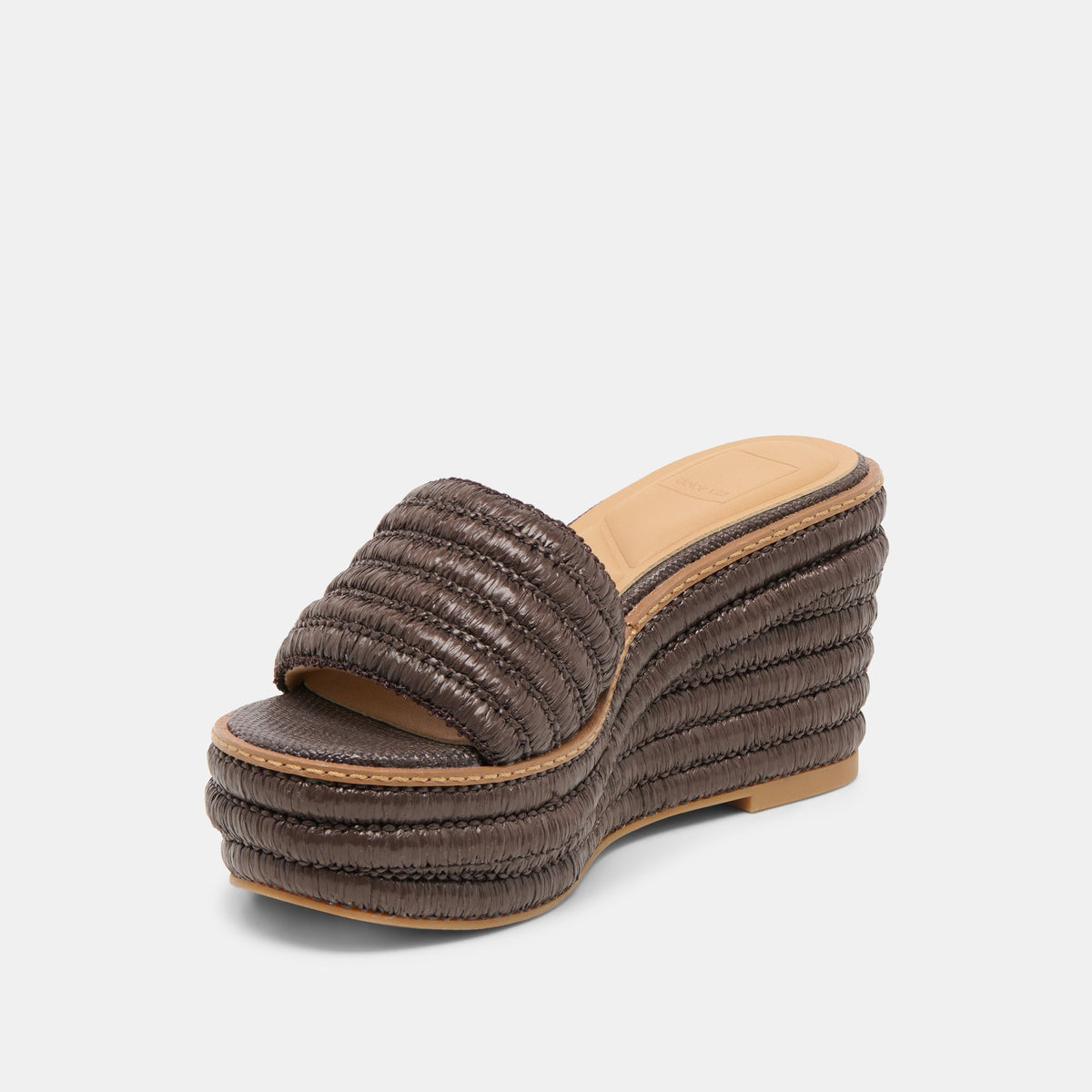 Throne Chocolate Raffia Wedges | Dolce Vita Hot Sale