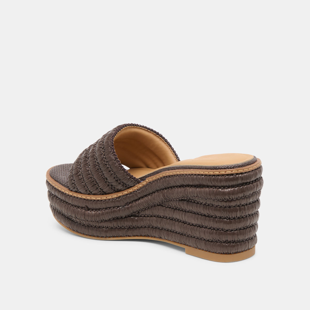 Throne Chocolate Raffia Wedges | Dolce Vita Hot Sale
