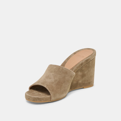 Holta Olive Suede Wedges | Dolce Vita Discount