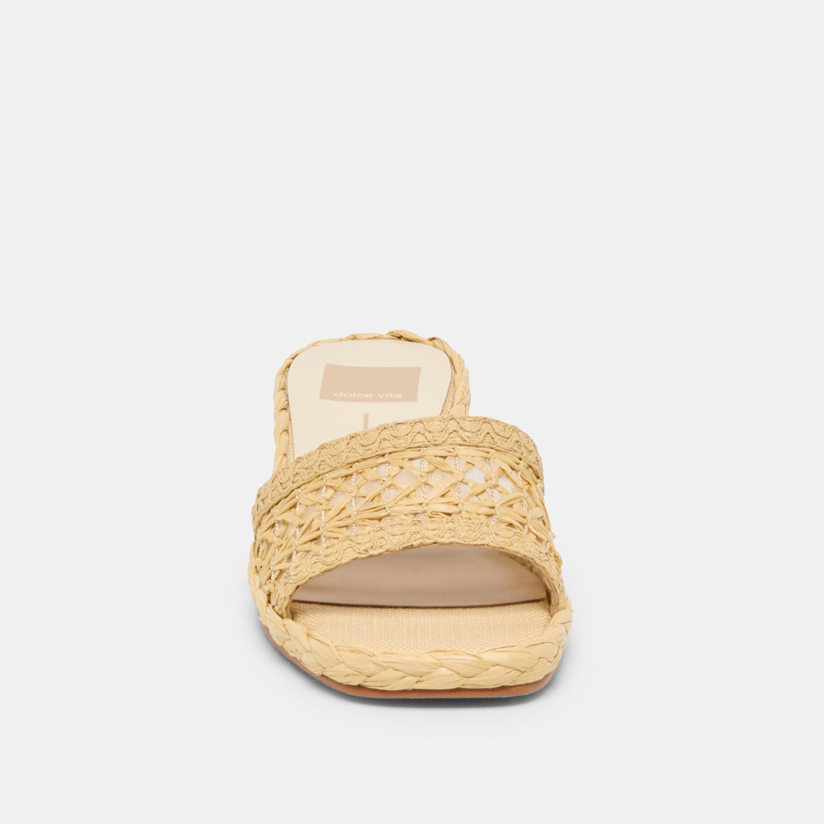 Dixi Wide Lt Natural Cross Hatch Raffia Sandals | Dolce Vita Best Seller