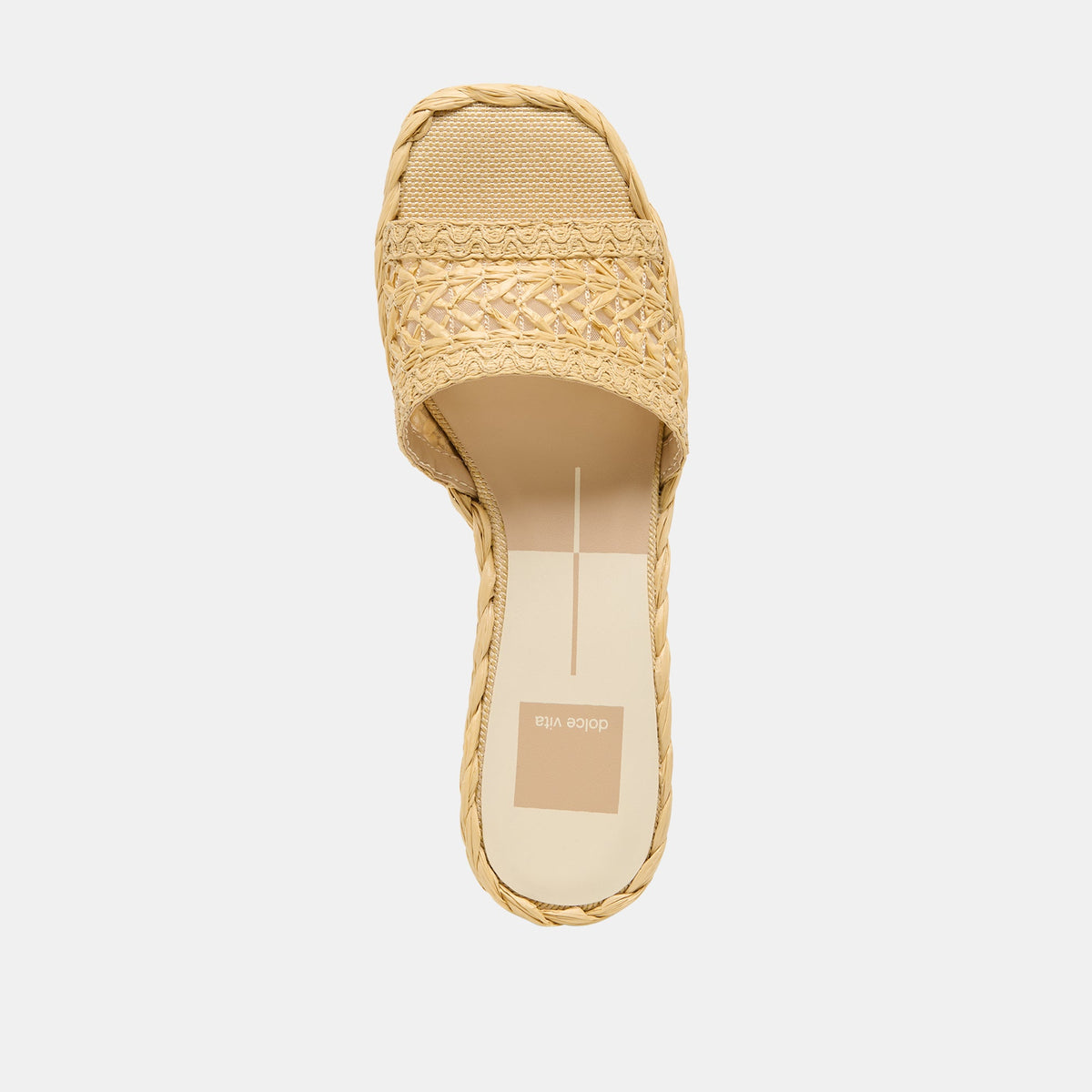 Dixi Wide Lt Natural Cross Hatch Raffia Sandals | Dolce Vita Best Seller