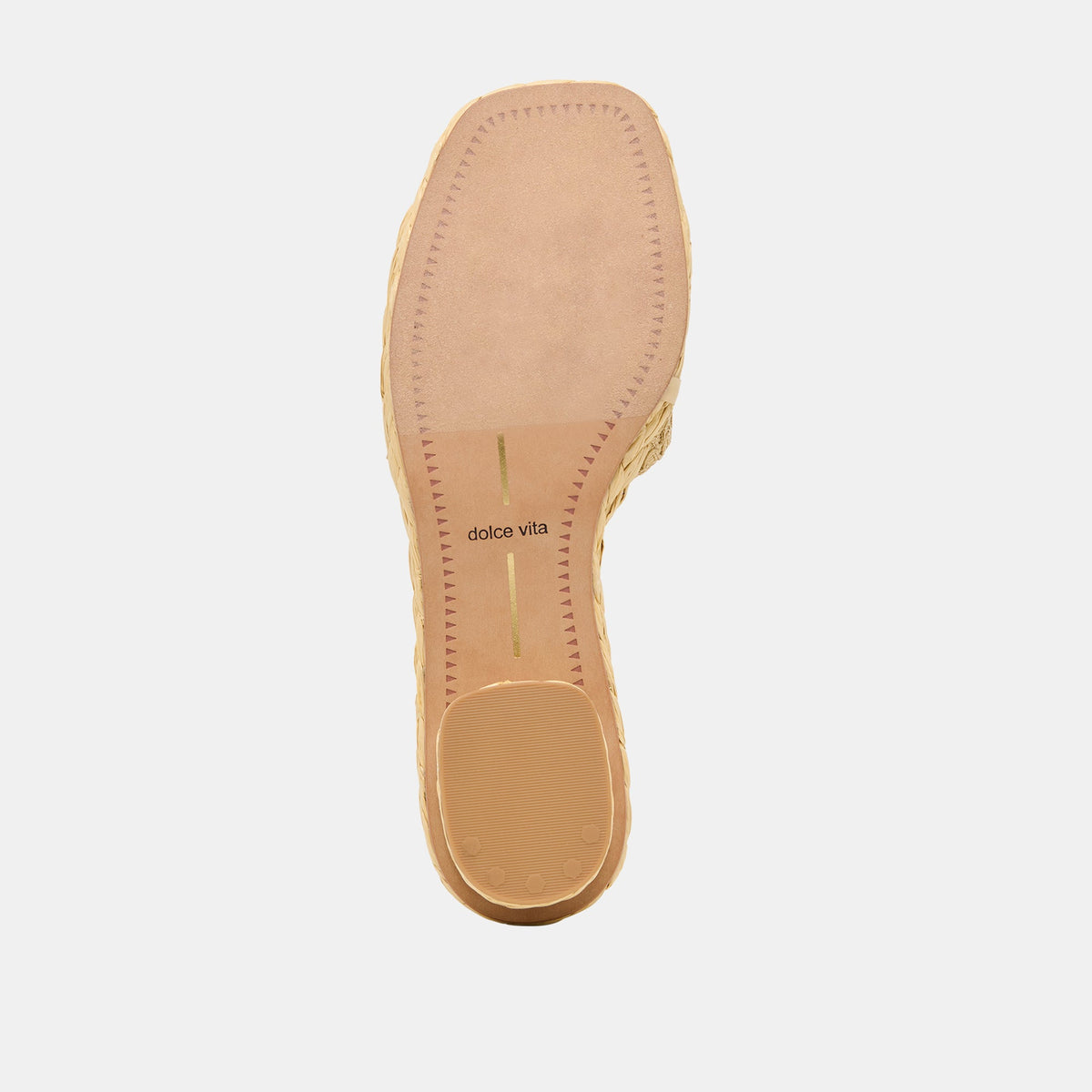 Dixi Wide Lt Natural Cross Hatch Raffia Sandals | Dolce Vita Best Seller