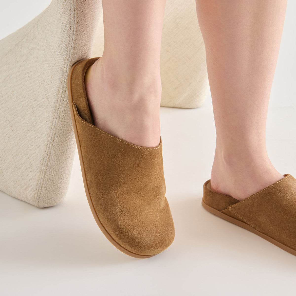 Joney Lt Brown Suede Flats | Dolce Vita Exclusive