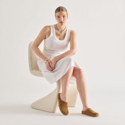 Joney Lt Brown Suede Flats | Dolce Vita Exclusive