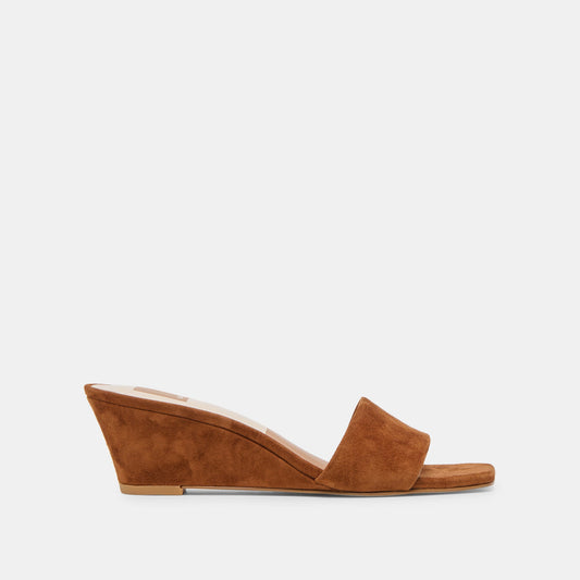 Qaily Brown Suede Wedges | Dolce Vita Trusted