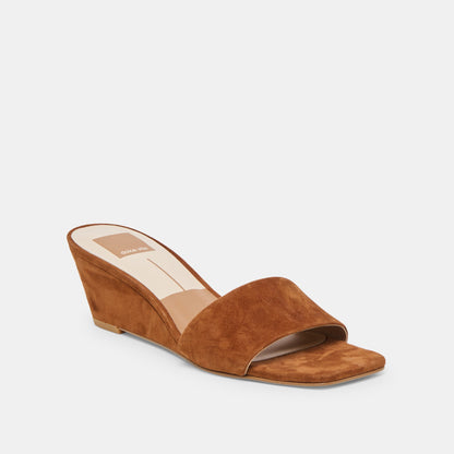 Qaily Brown Suede Wedges | Dolce Vita Trusted