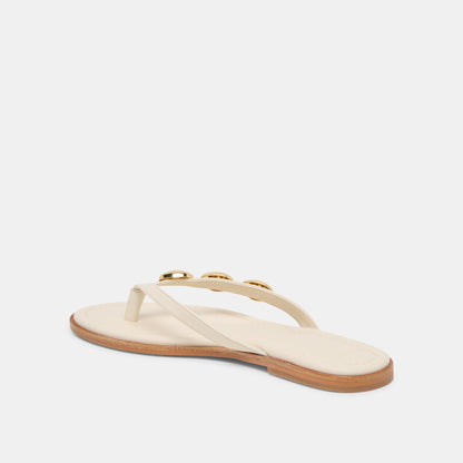 Juny Off White Leather Sandals | Dolce Vita Premium