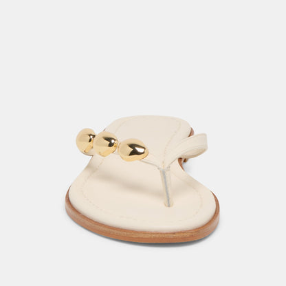 Juny Off White Leather Sandals | Dolce Vita Premium