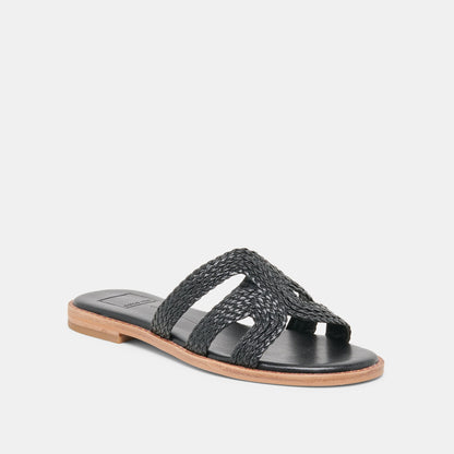 EMON Black Stella Slide Open-Toe Sandals | Dolce Vita Exclusive