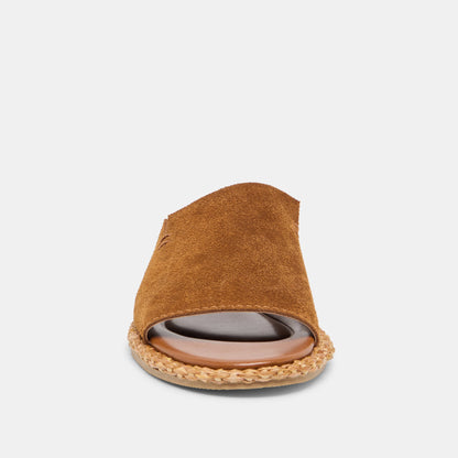 Ridge Chestnut Suede Sandals | Dolce Vita Smart Buy