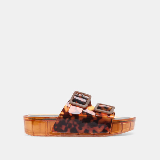 JULIO X Tortoise Vinyl Jelly Platform Sandals | Dolce Vita Featured