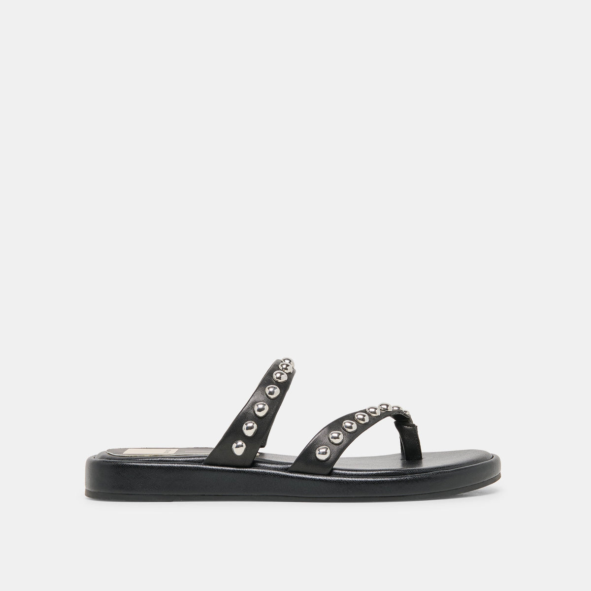 Amary Stud Black Leather Sandals | Dolce Vita Sale