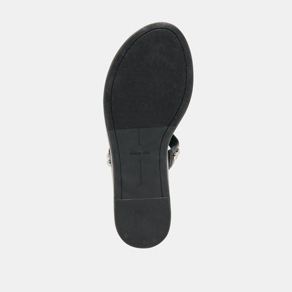 Amary Stud Black Leather Sandals | Dolce Vita Sale