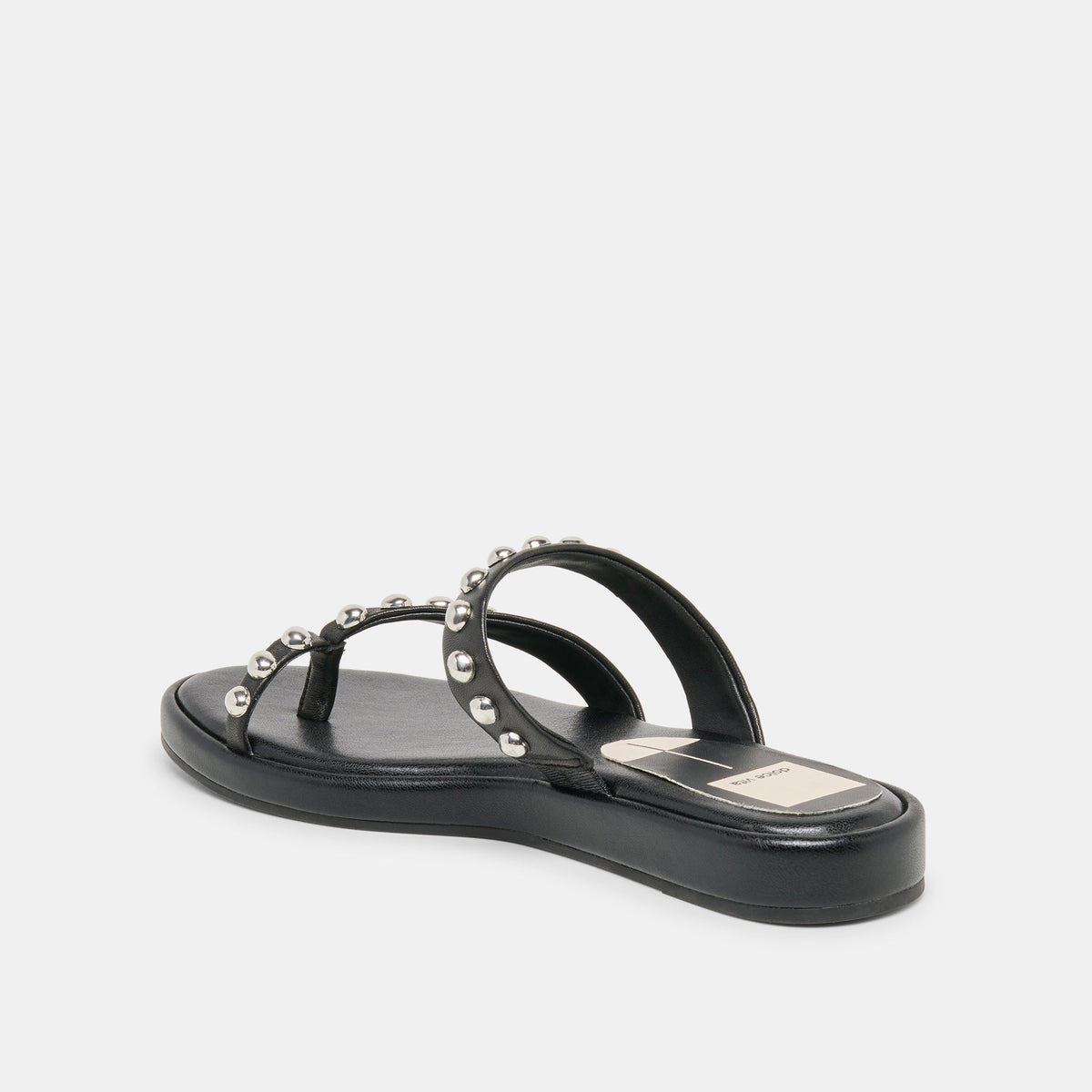 Amary Stud Black Leather Sandals | Dolce Vita Sale