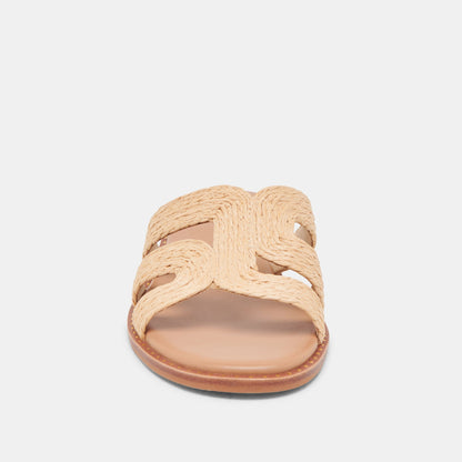 EMON WIDE SANDALS LT NATURAL RAFFIA
 – Dolce Vita | Dolce Vita Premium
