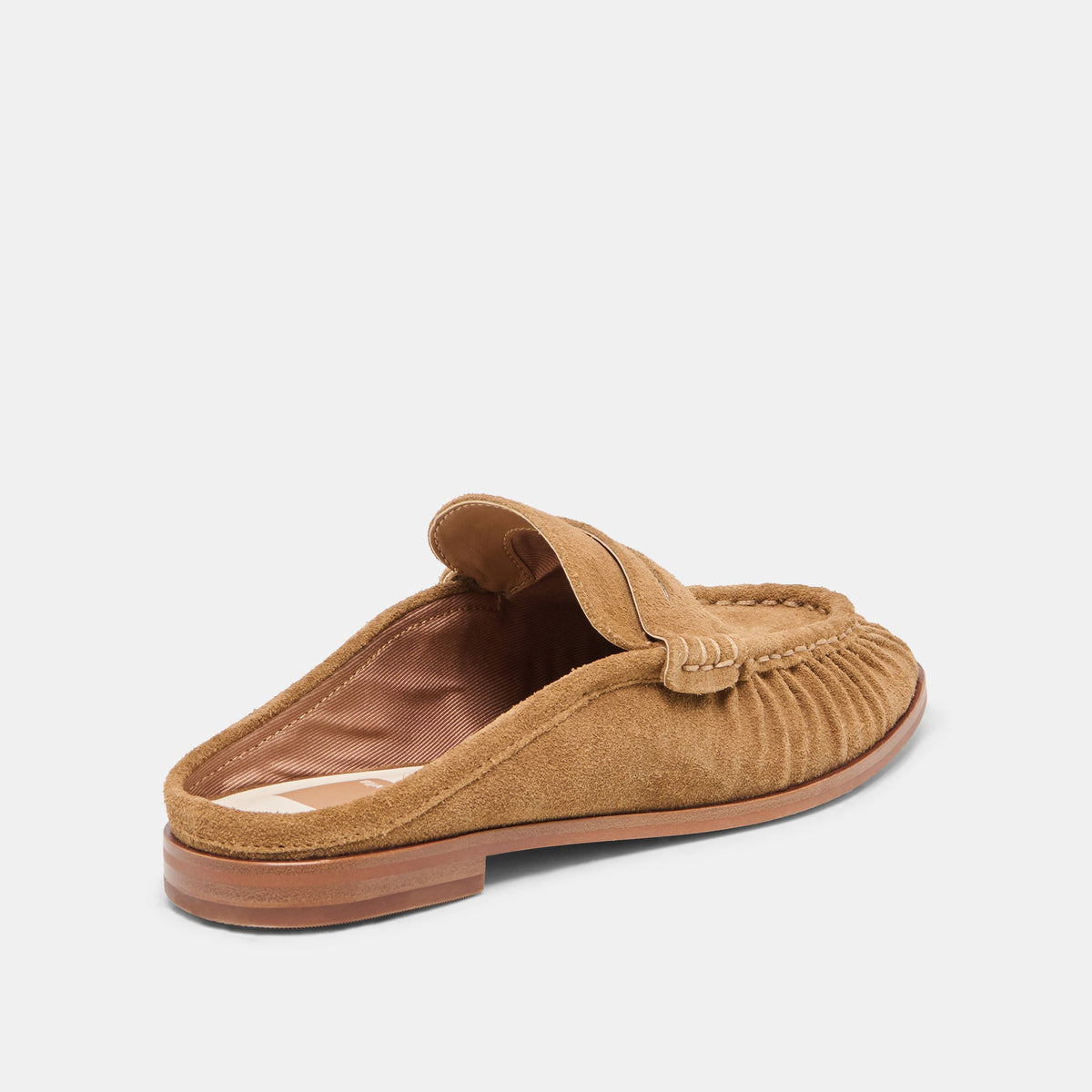 BETZY Lt Brown Suede Closed-Toe Slip-On Loafers | Dolce Vita Premium