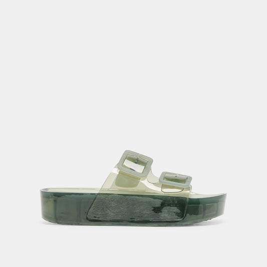 JULIO X Olive Vinyl Jelly Platform Sandals | Dolce Vita Customer Favorite
