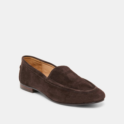 Mattie Dk Brown Suede Loafers | Dolce Vita Top Pick