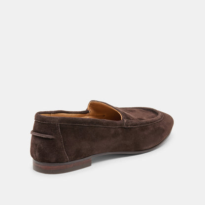 Mattie Dk Brown Suede Loafers | Dolce Vita Top Pick