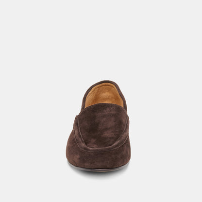 Mattie Dk Brown Suede Loafers | Dolce Vita Top Pick