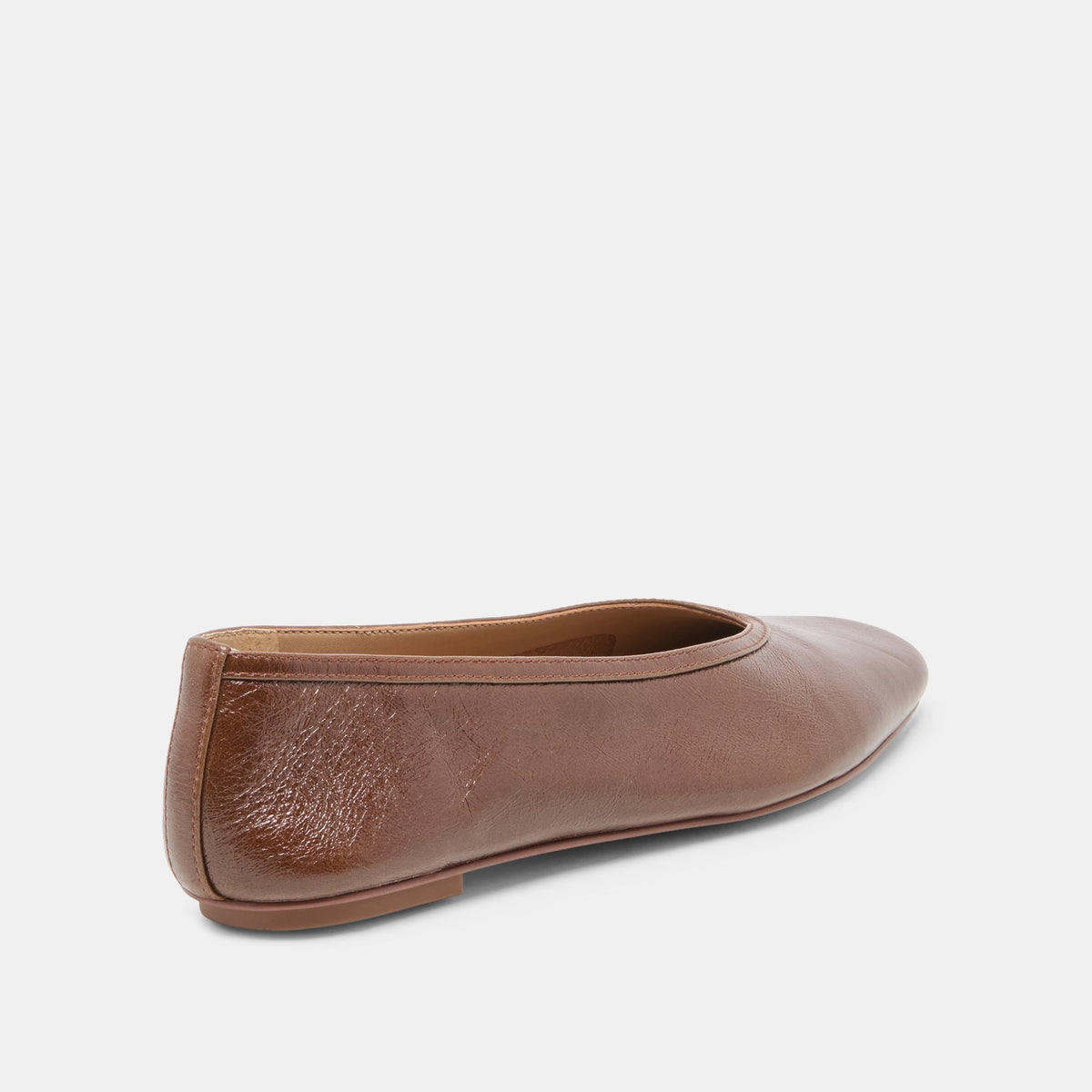 CARET Russet Leather Pointed-Toe Ballet Flats | Dolce Vita Essential